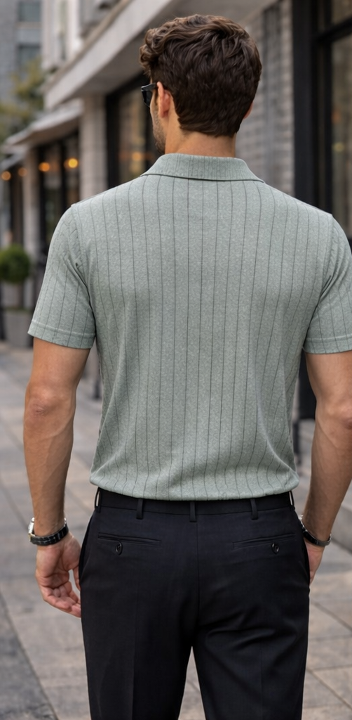 Men’s Premium Button Polo Shirt - House Of Brand