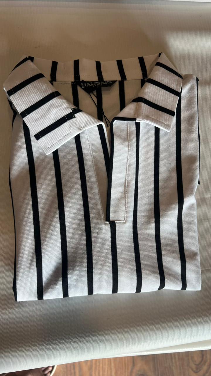 The Johnny Collar Strip Line Polo - House Of Brand