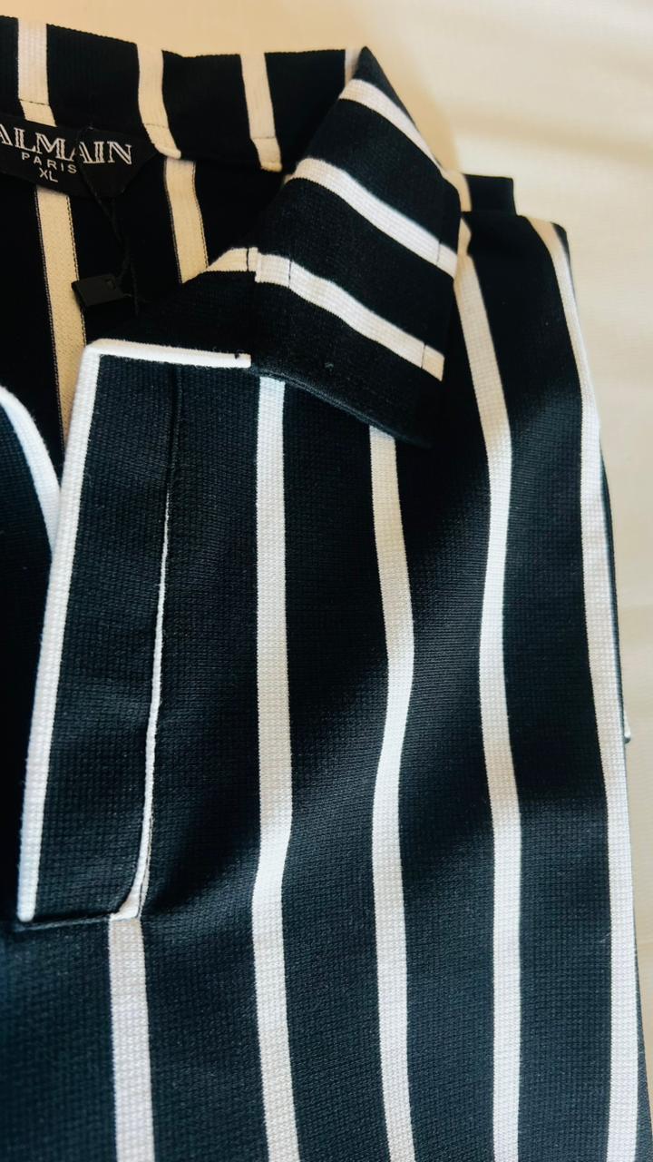 The Johnny Collar Strip Line Polo - House Of Brand