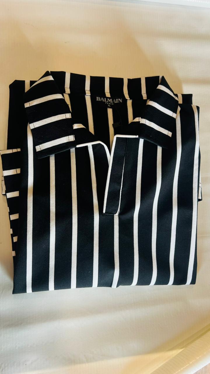 The Johnny Collar Strip Line Polo - House Of Brand