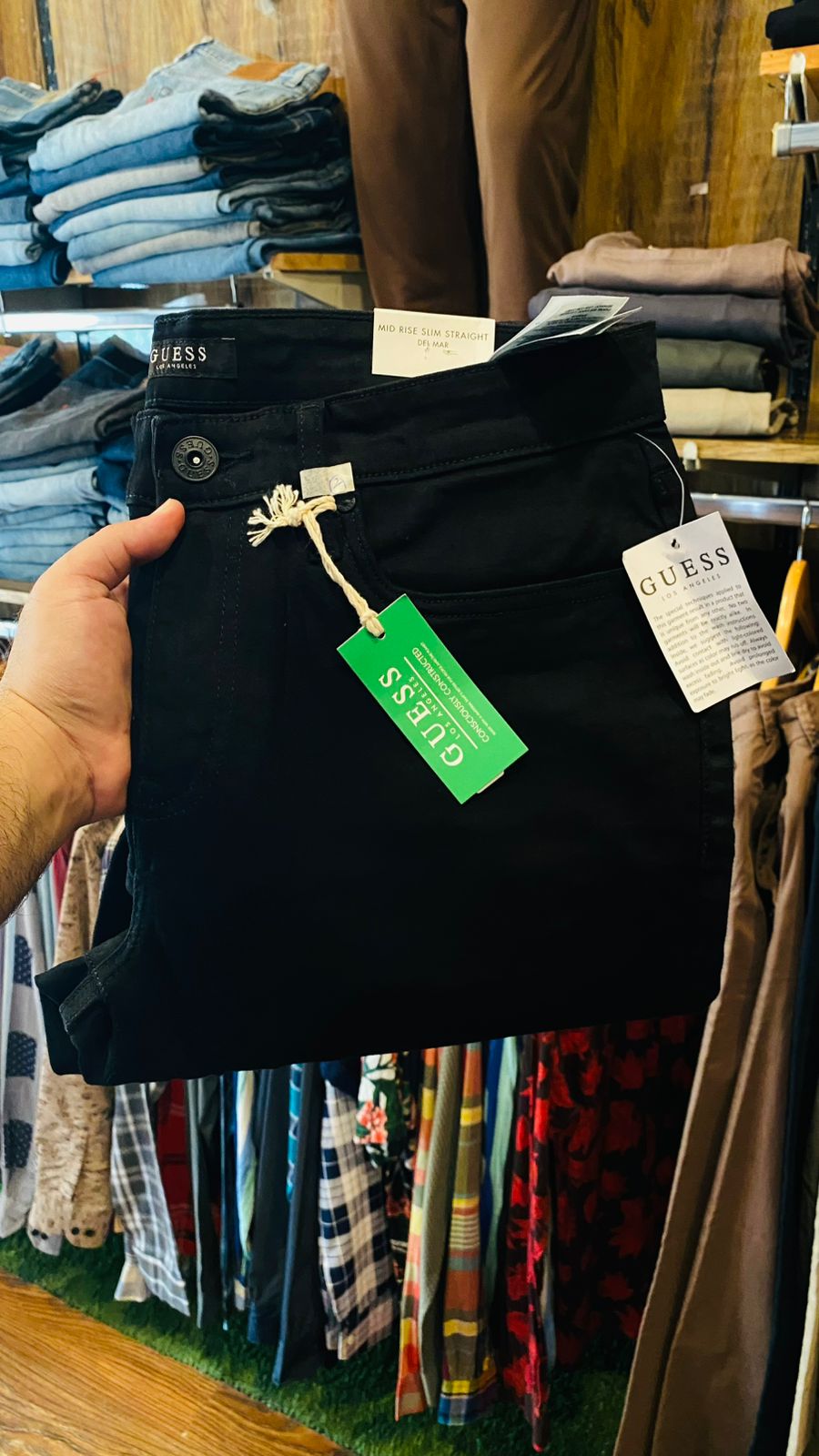 Modern Slim-Fit Denim Jeans Black - House Of Brand