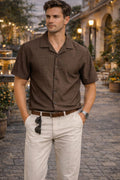 Premium Safari Half Textured Shirt