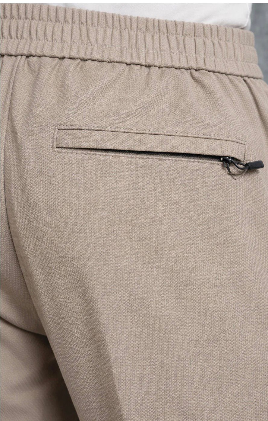 Elite Series Textured Trousers – Beige