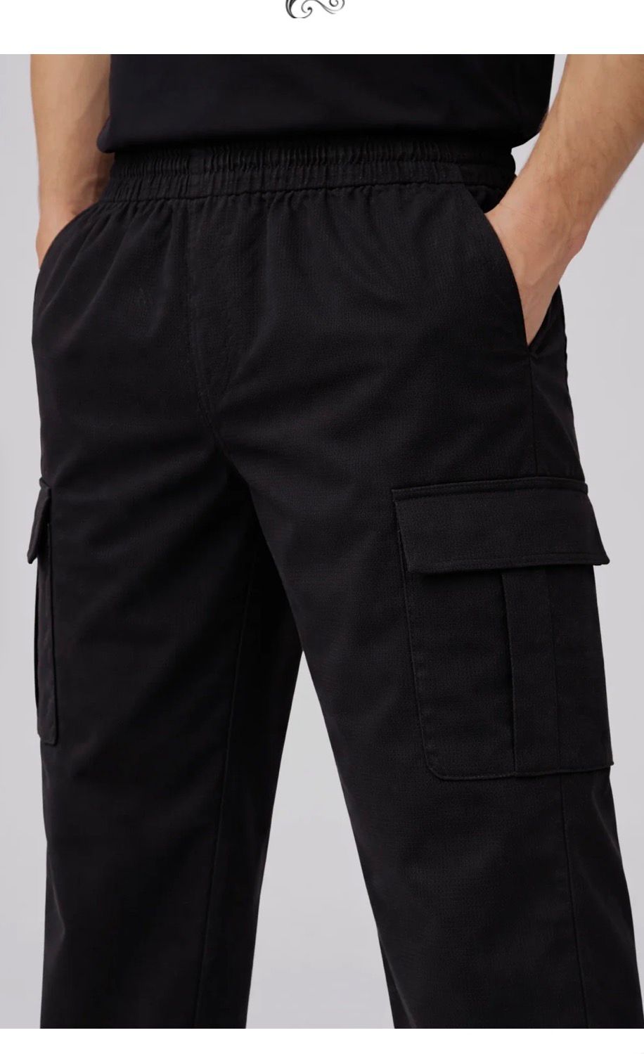 Six Pocket Cargo Trouser - BLACK