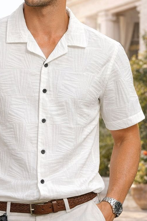 Premium Safari Half Textured Shirt