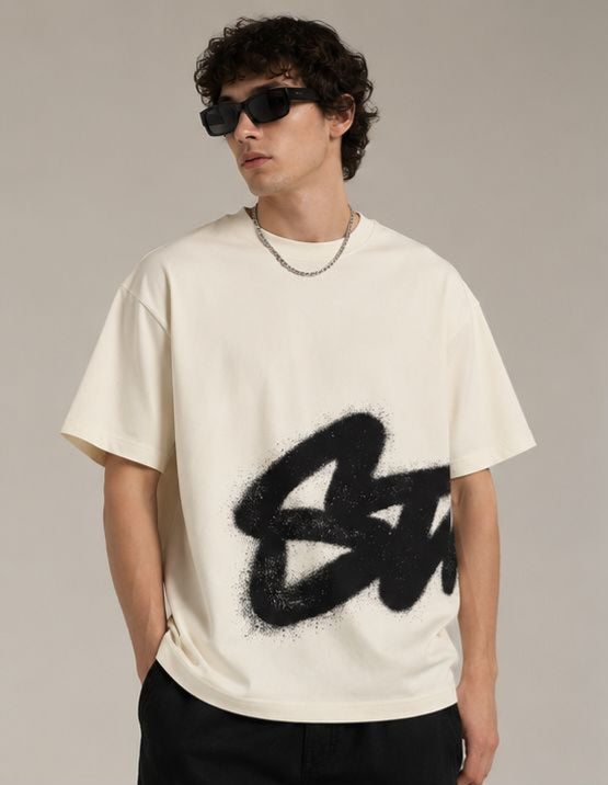 STWD Graffiti Spray Oversized T-Shirt