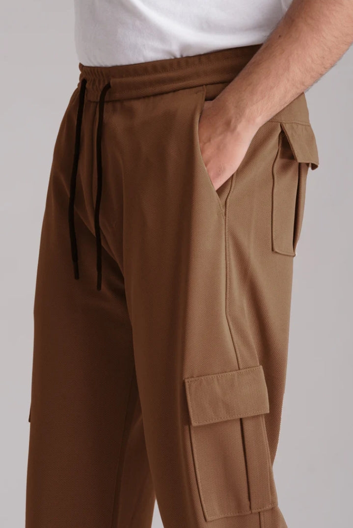 Nomad Brown Cargo Jogger Pants