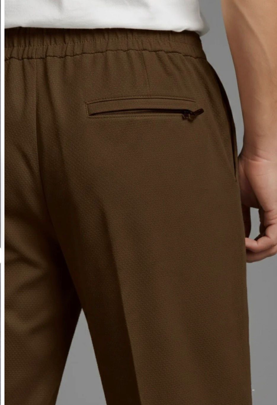 Elite Series Textured Trousers – Brown