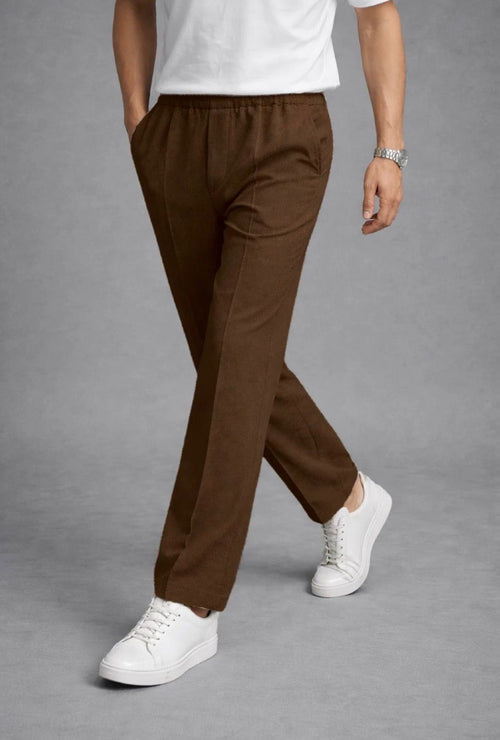 Elite Series Textured Trousers – Brown