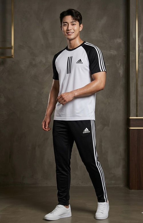 Adi Three-Stripe White-N-Summer Tracksuit