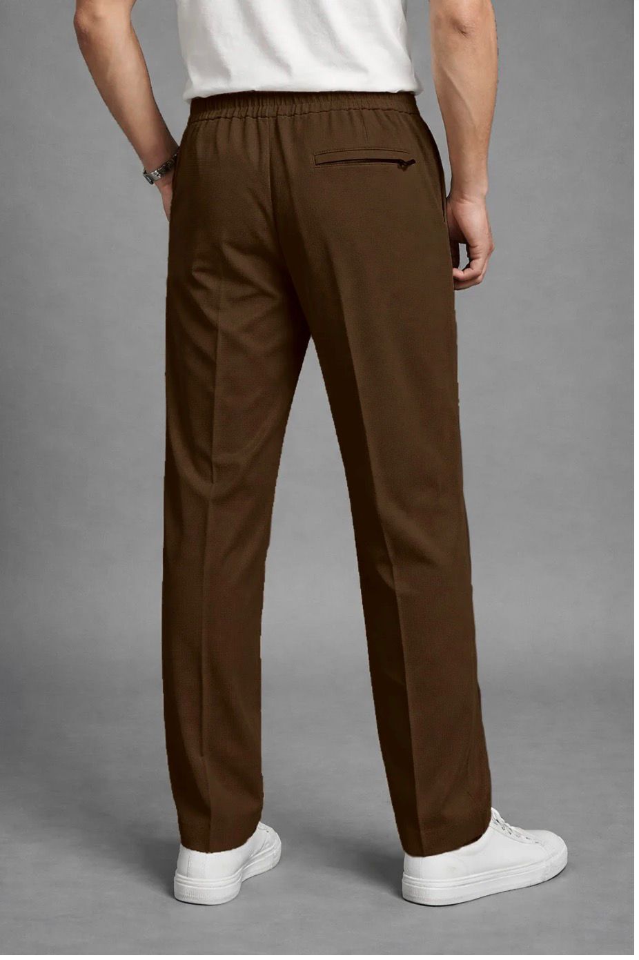 Elite Series Textured Trousers – Brown