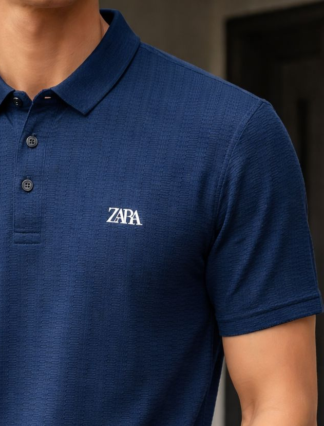Premium Waffle-Knit Polo