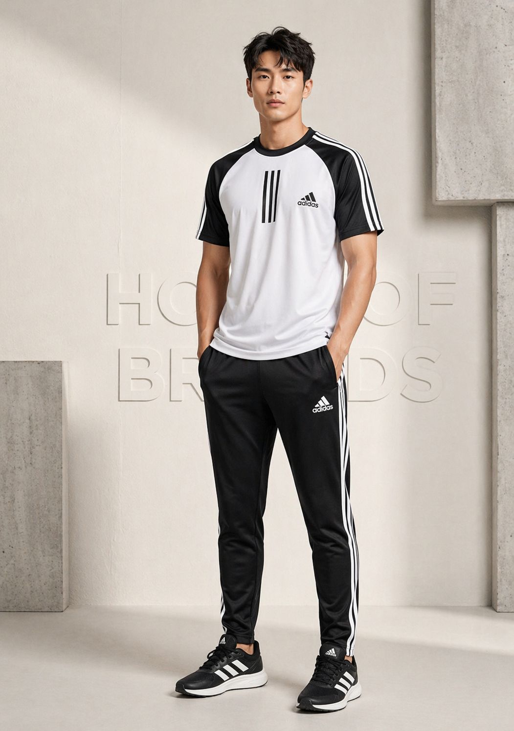 Adi Three-Stripe White-N-Summer Tracksuit