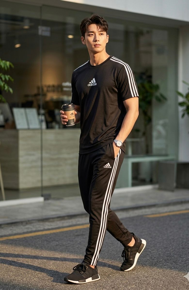 Adi Three-Stripe Black-N-Summer Tracksuit