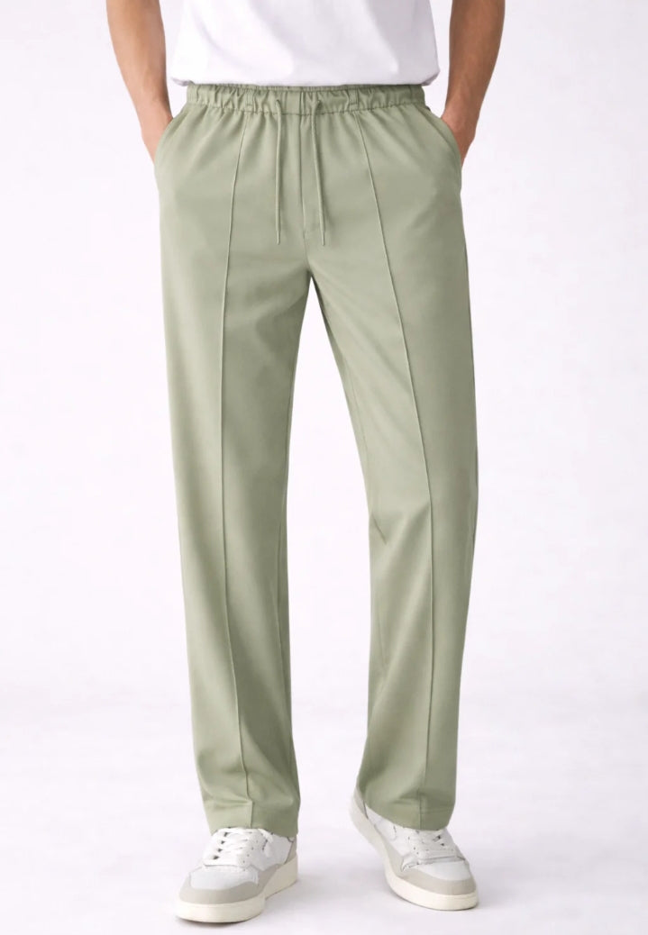 Sage Essence Pleated Trousers