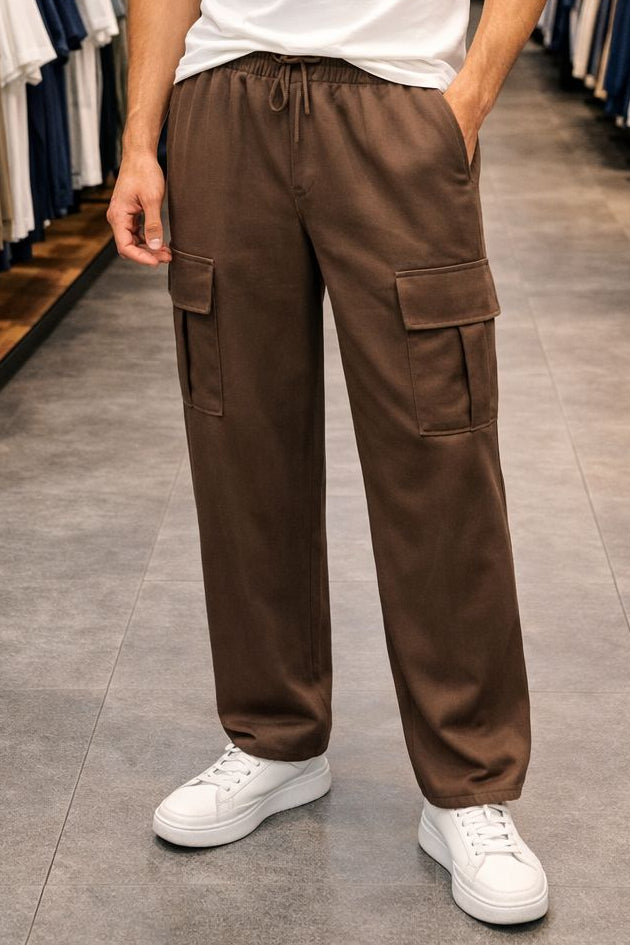 Nomad Brown Cargo Jogger Pants