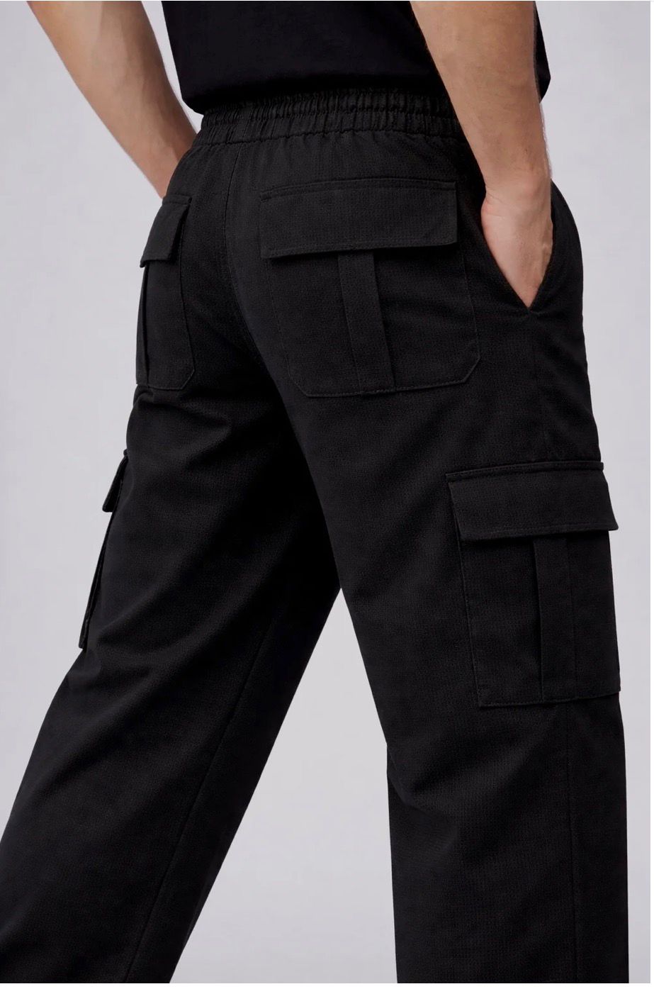 Six Pocket Cargo Trouser - BLACK